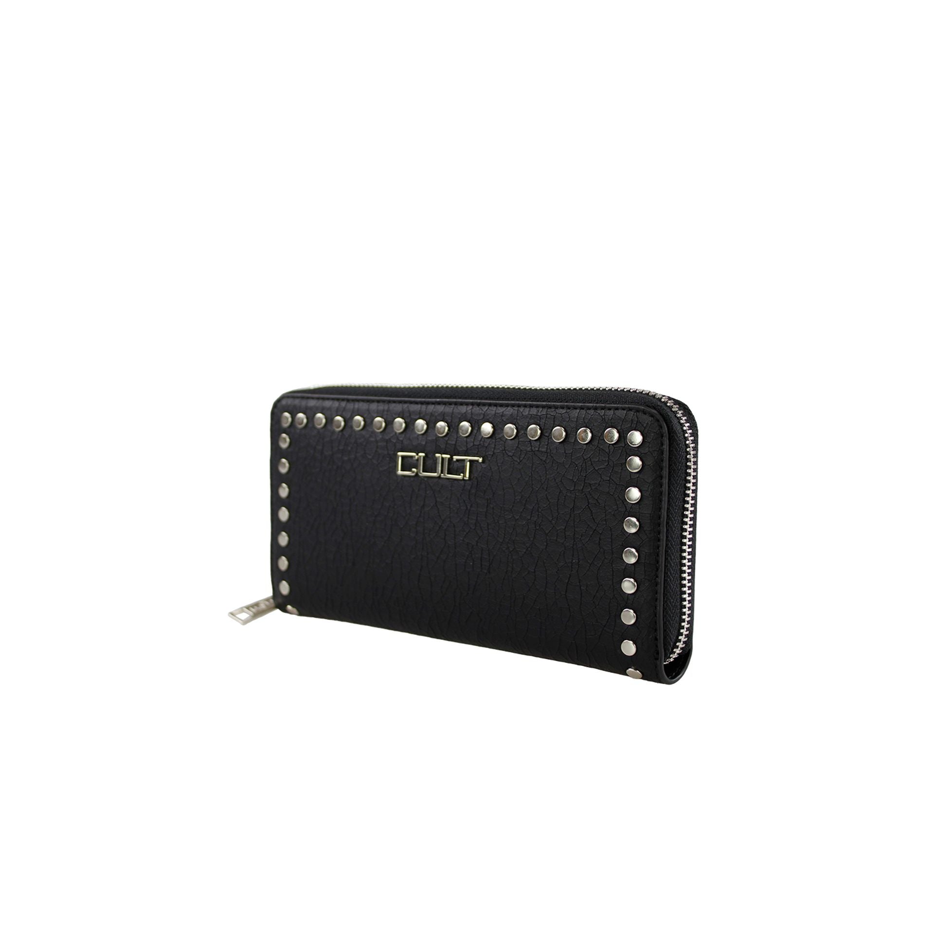 Cartera negra de mujer Cult con cremallera, porta tarjetas, porta documentos y monedero, modelo X3EPWX091923_999