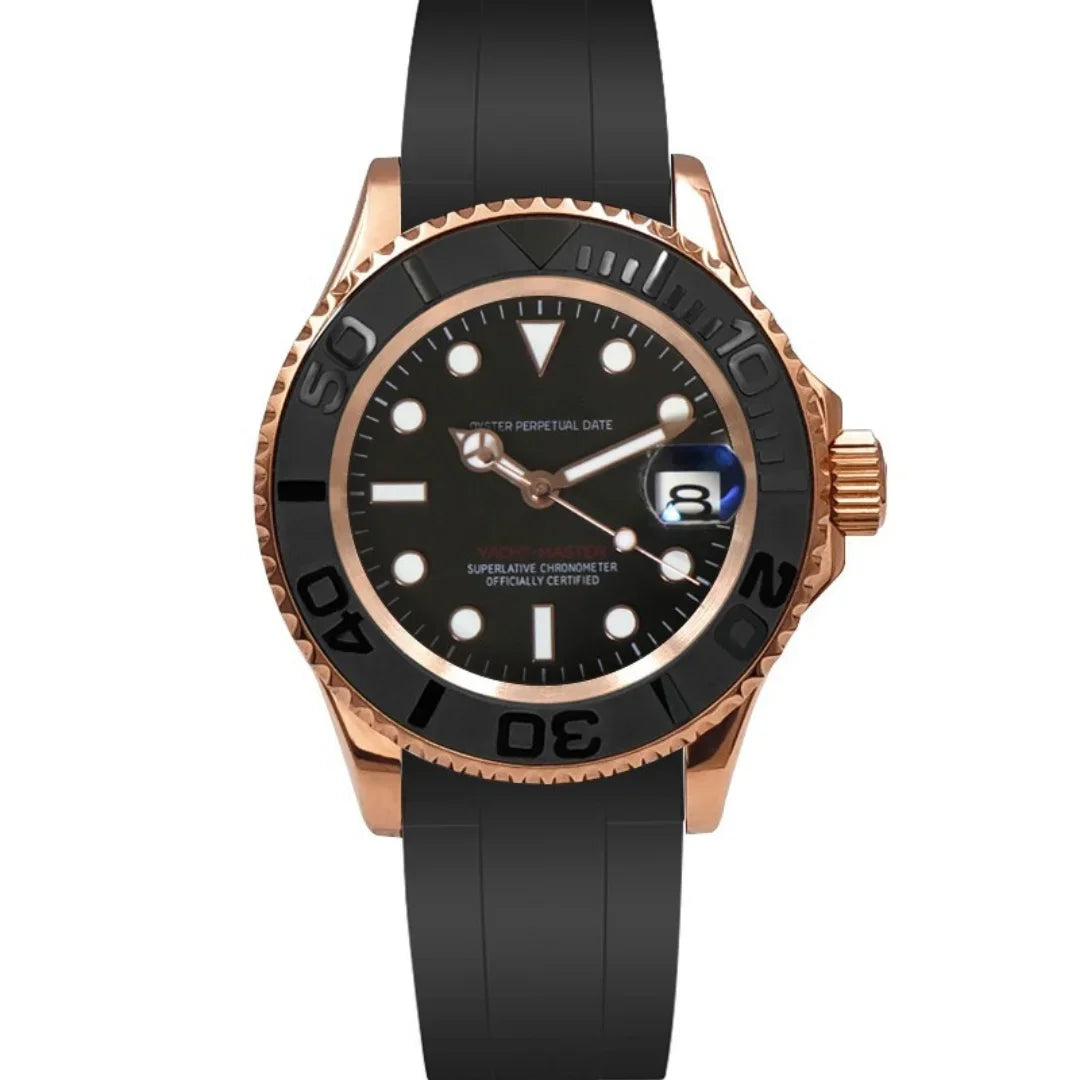 Seikmariner Yatch Master Black - Rose Gold | HW Design