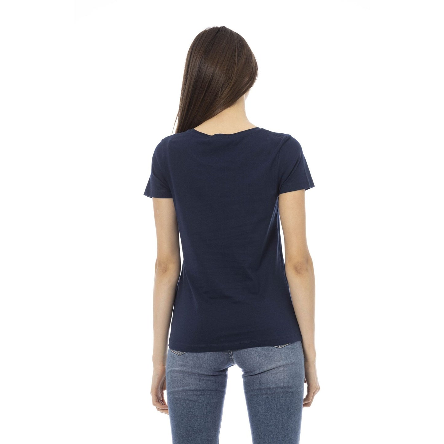 Camiseta Trussardi Action Mujer Azul Navy - Algodón Premium