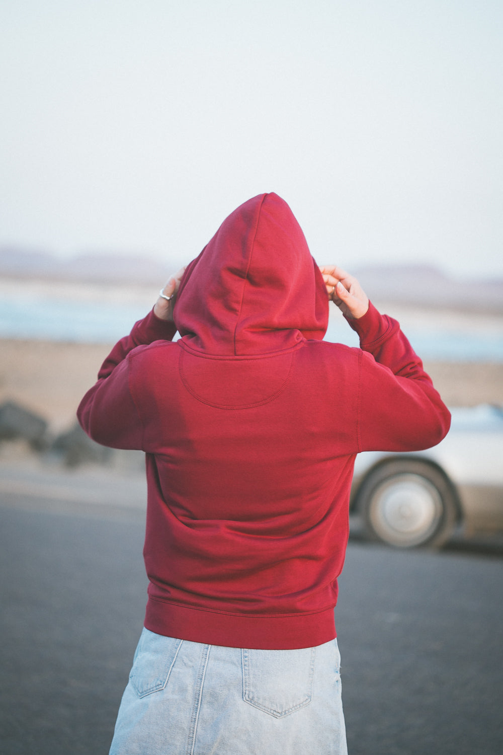 UNISEX ORGANIC MOON ZIP HOODY