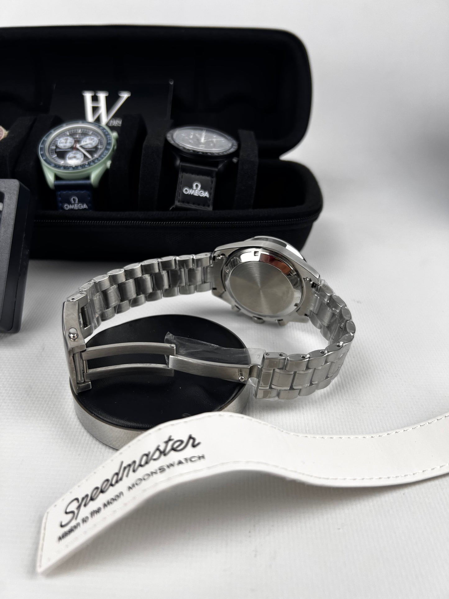 Omega x Swatch Mission to Moon White Snoopy Steel mod by HW Design