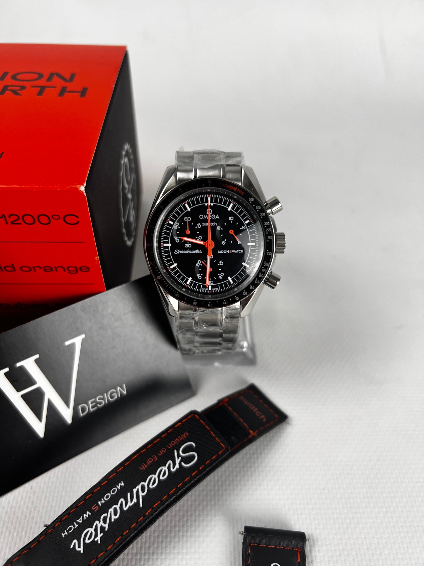 Omega x Swatch Mission to Earth Lava Steel mod by HW Design