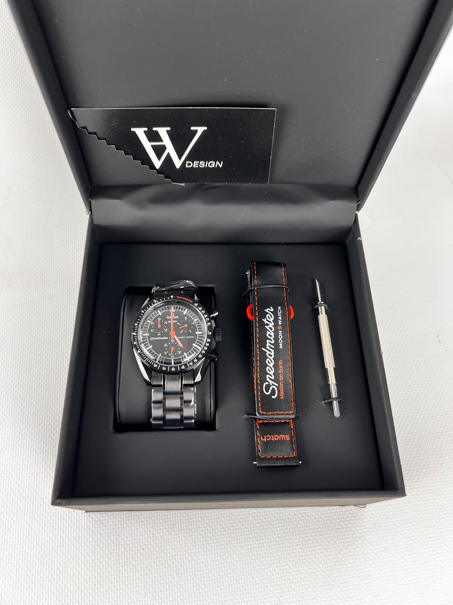 Omega x Swatch Mission to Earth Lava Steel mod by HW Design