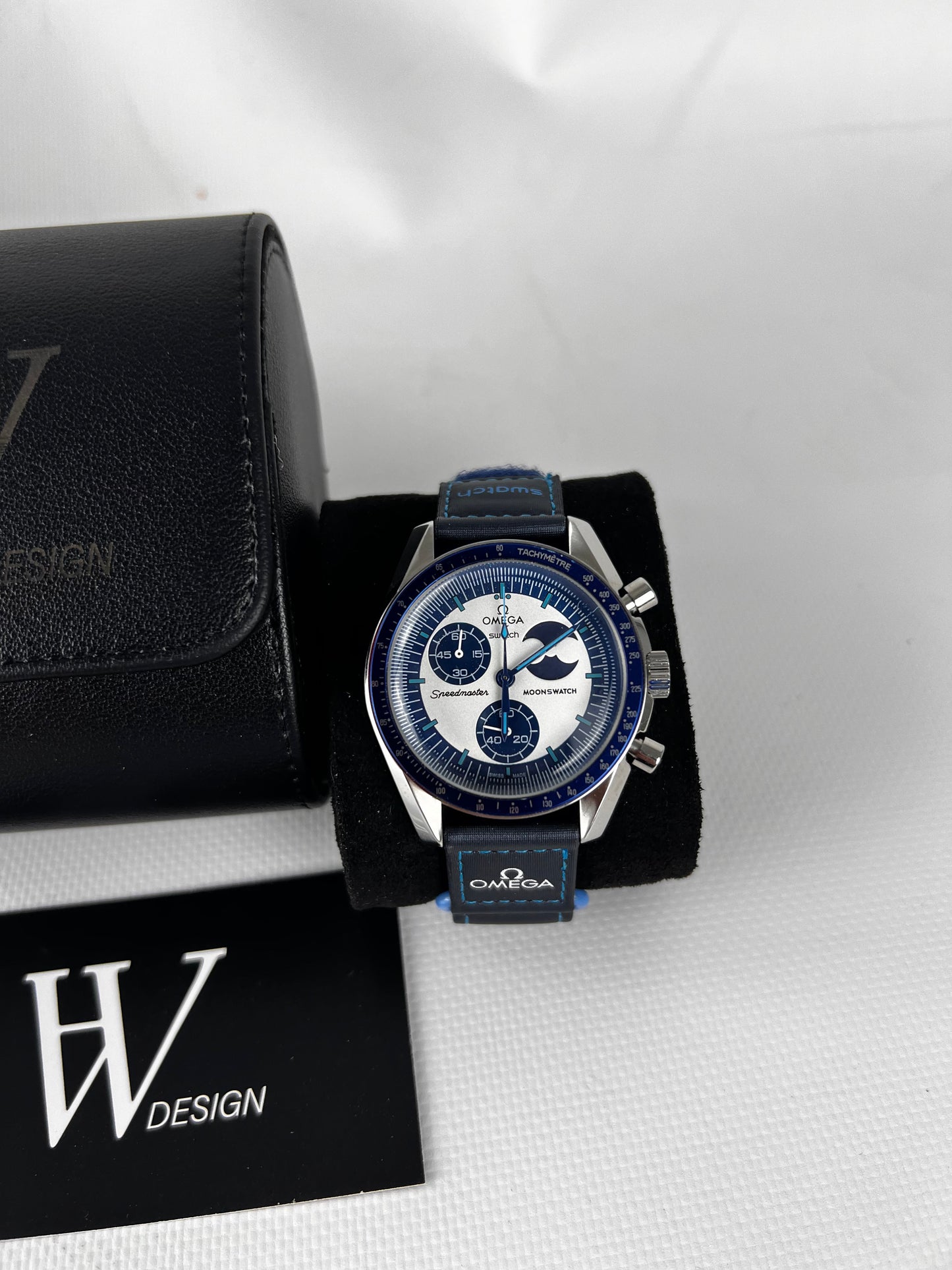 Omega x Swatch Mission to The Super Blue MoonPhase Steel mod by HW Design