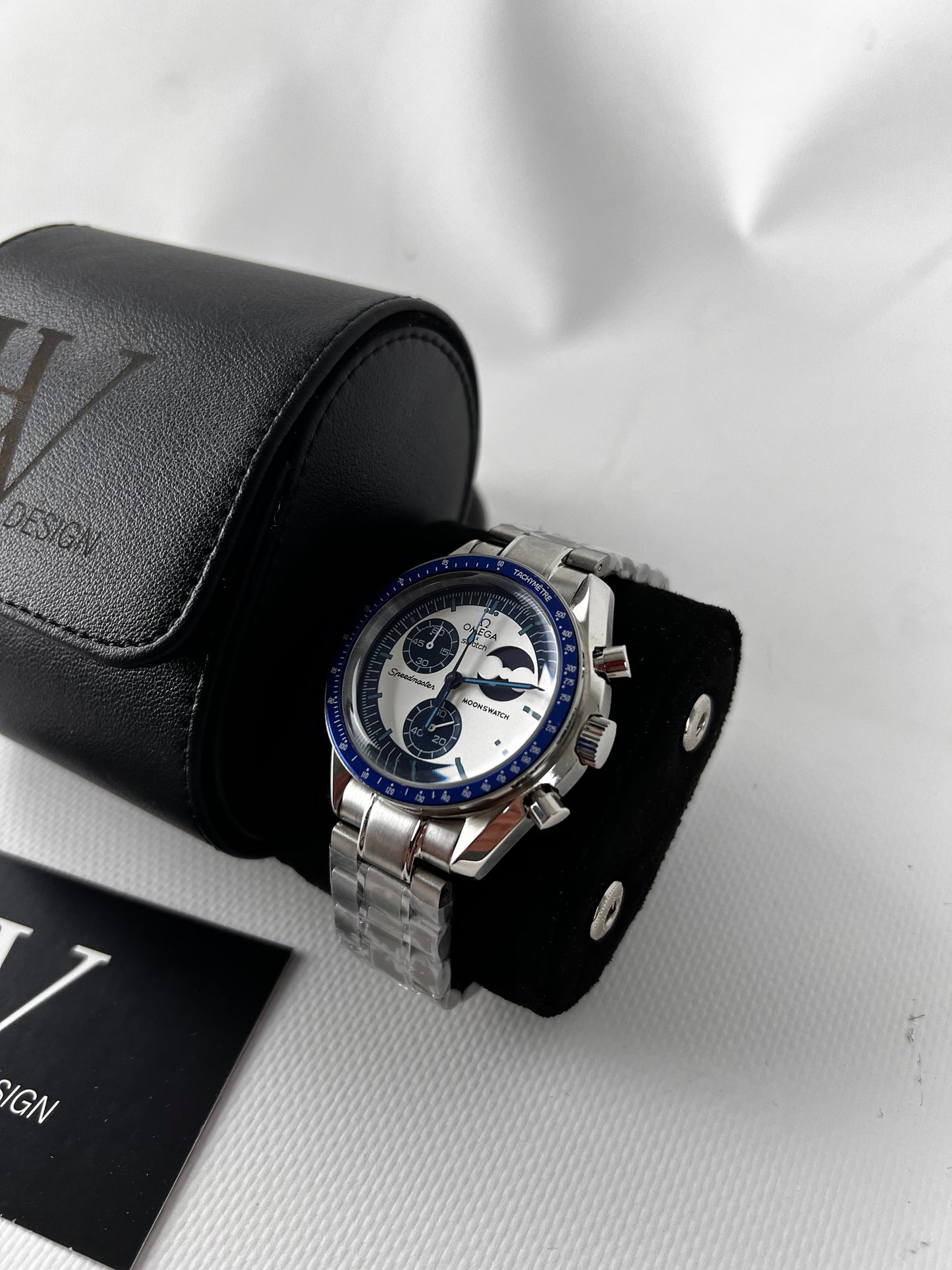 Omega x Swatch Mission to The Super Blue MoonPhase Steel mod by HW Design