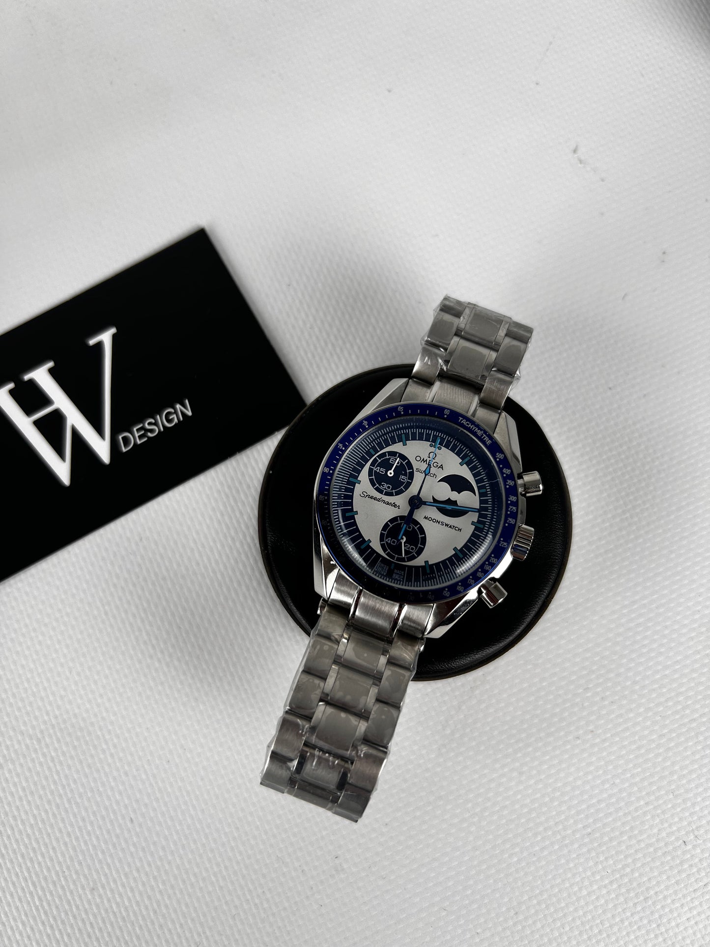 Omega x Swatch Mission to The Super Blue MoonPhase Steel mod by HW Design