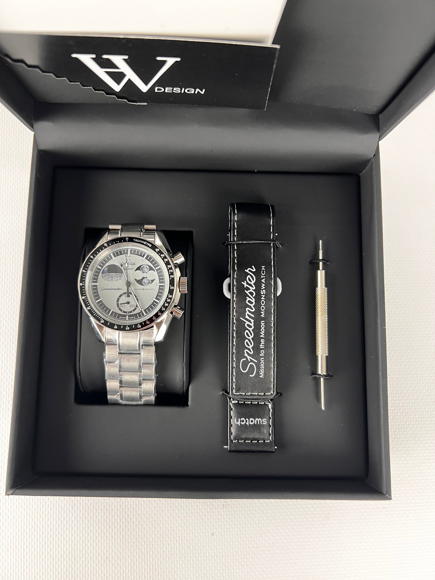 Omega x Swatch Mission to The EarthPhase Steel mod by HW Design