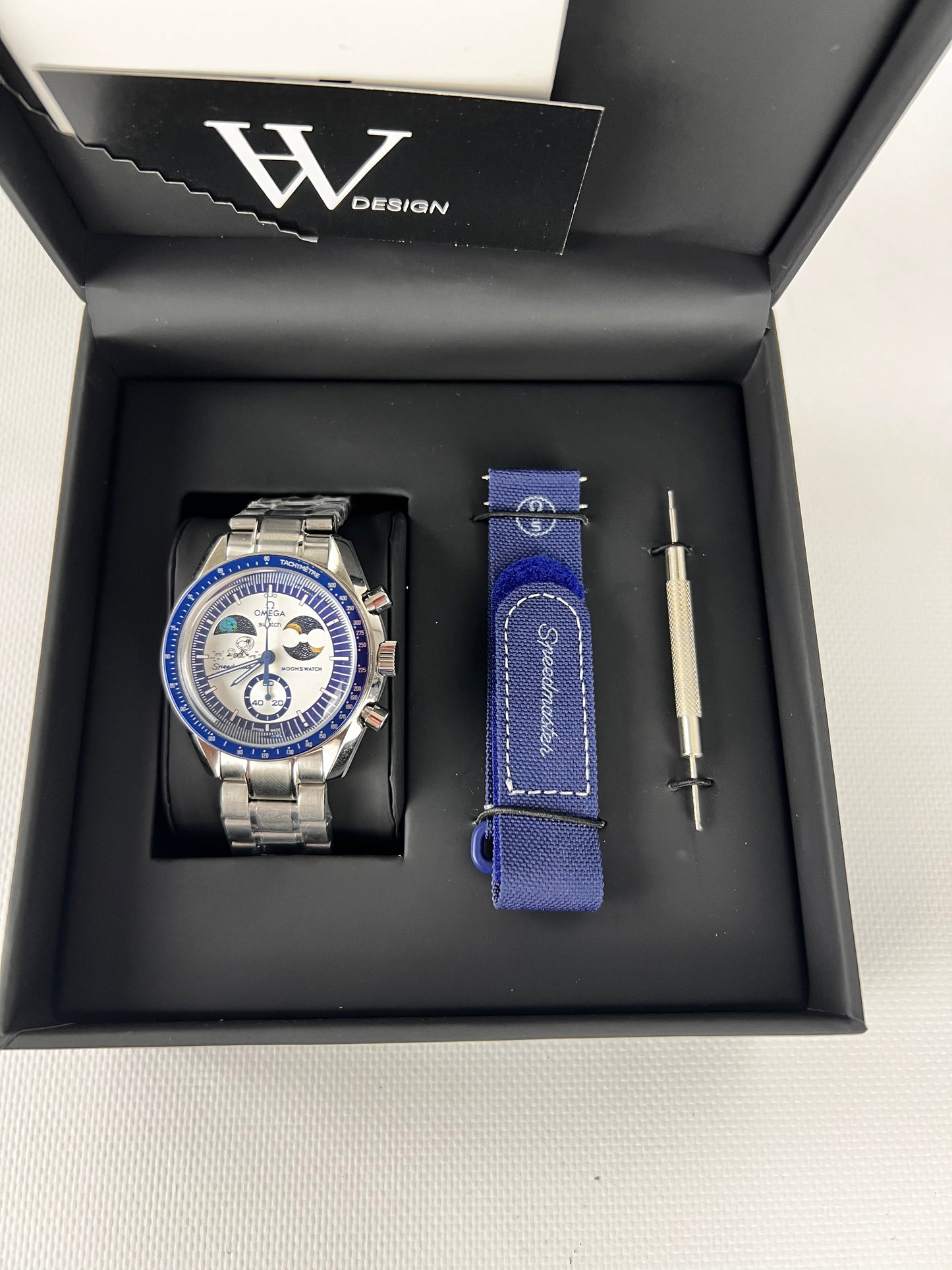 Omega x Swatch Mission to EarthPhase Snoopy Moonshine Gold mod by HW Design