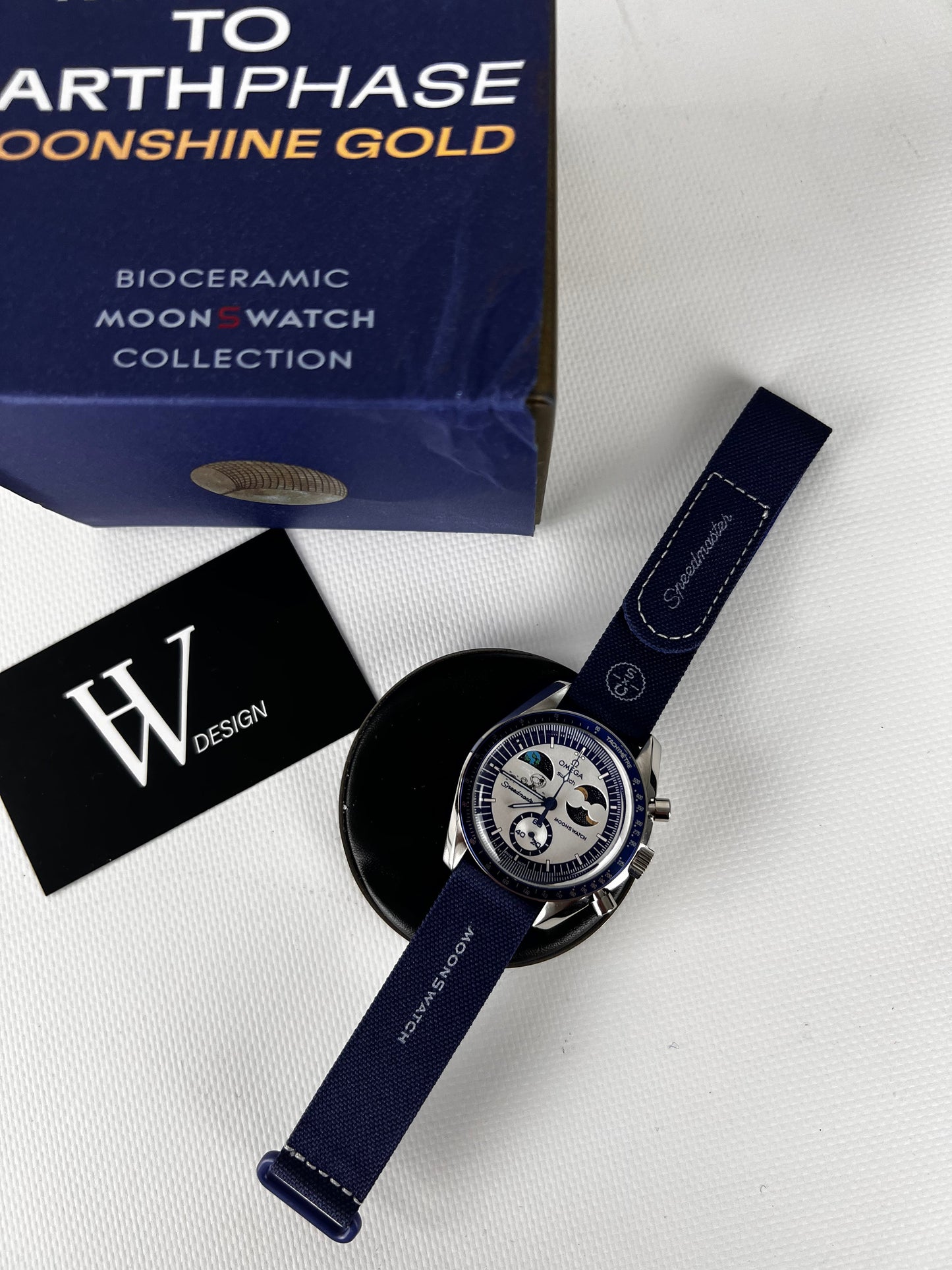 Omega x Swatch Mission to EarthPhase Snoopy Moonshine Gold mod by HW Design