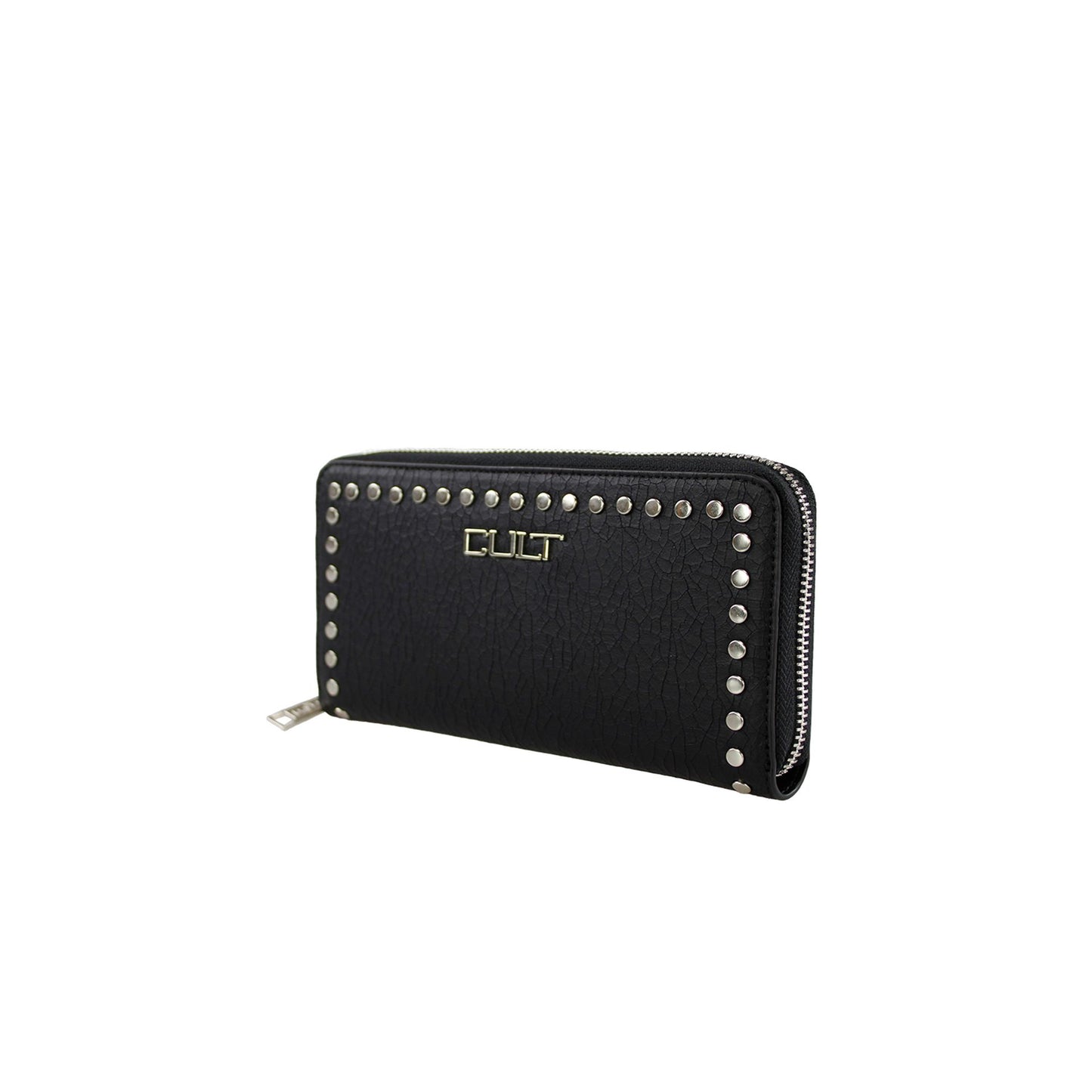 Cartera negra de mujer Cult con cremallera, porta tarjetas, porta documentos y monedero, modelo X3EPWX091923_999
