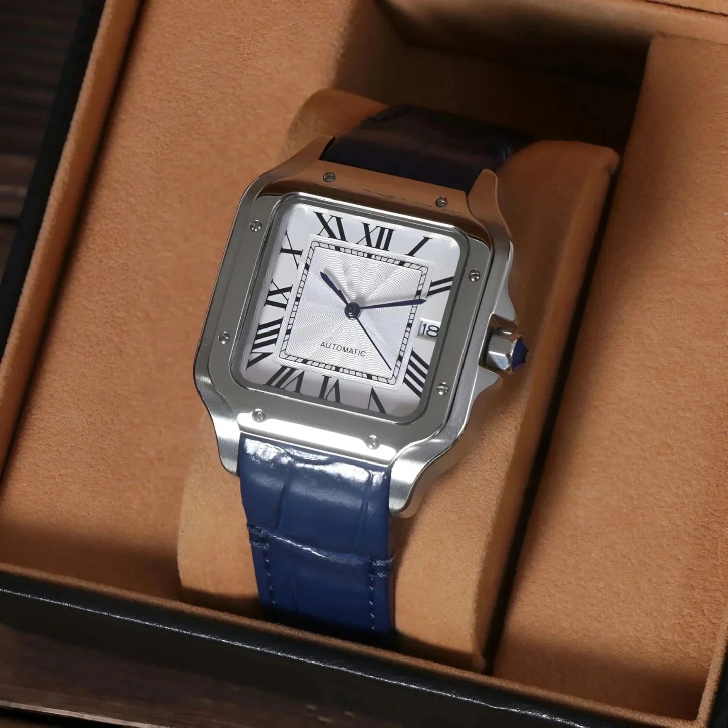 Sankos White Blue Leather | HW Design