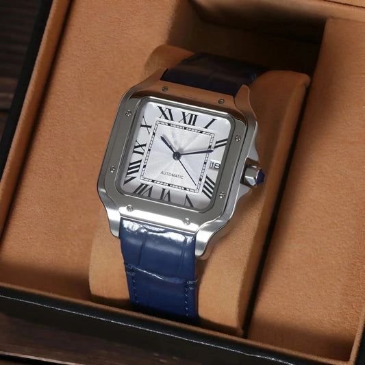 Sankos White Blue Leather | HW Design