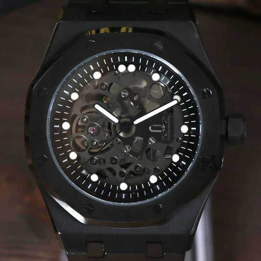 Royal Seikoak Skeleton Full Black | HW Design